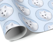 Arctic Fox Painting - Originele Wildlife Art Cadeaupapier (Rol Hoek)