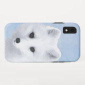 Arctic Fox Painting - Originele Wildlife Art Case-Mate iPhone Case (Achterkant (horizontaal))
