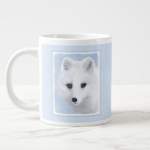 Arctic Fox Painting - Originele Wildlife Art Grote Koffiekop