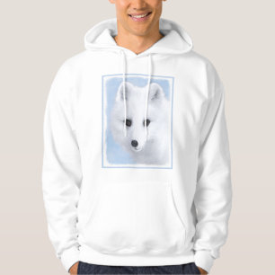 Arctic Fox Painting - Originele Wildlife Art Hoodie