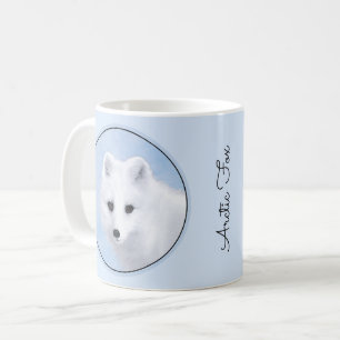 Arctic Fox Painting - Originele Wildlife Art Koffiemok