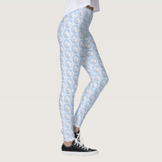 Arctic Fox Painting - Originele Wildlife Art Leggings (Rechts)