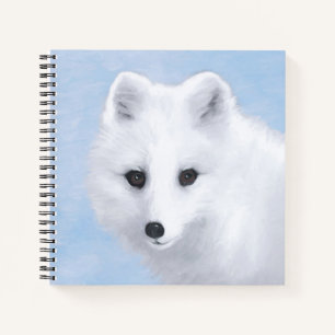 Arctic Fox Painting - Originele Wildlife Art Notitieboek