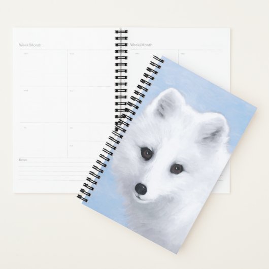 Arctic Fox Painting - Originele Wildlife Art Planner (Display)