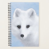Arctic Fox Painting - Originele Wildlife Art Planner (Voorkant)