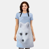 Arctic Fox Painting - Originele Wildlife Art Schort (Gedragen)