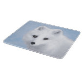Arctic Fox Painting - Originele Wildlife Art Snijplank (Hoek)