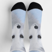 Arctic Fox Painting - Originele Wildlife Art Sokken (Top)