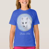 Arctic Fox Painting - Originele Wildlife Art T-shirt (Voorkant)
