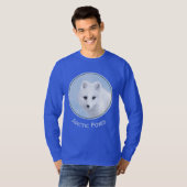 Arctic Fox Painting - Originele Wildlife Art T-shirt (Voorkant volledig)
