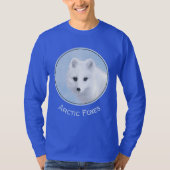 Arctic Fox Painting - Originele Wildlife Art T-shirt (Voorkant)