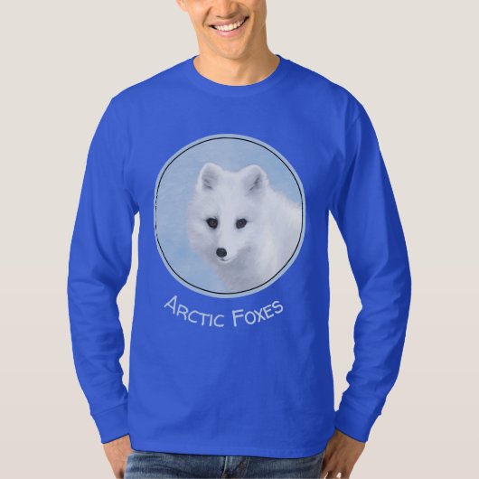 Arctic Fox Painting - Originele Wildlife Art T-shirt (Voorkant)