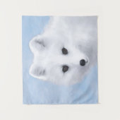 Arctic Fox Painting - Originele Wildlife Art Wandkleed (Voorkant)