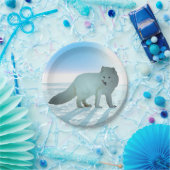 Arctic Fox Papieren Bordje (Feest)