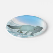 Arctic Fox Papieren Bordje (Gekanteld)