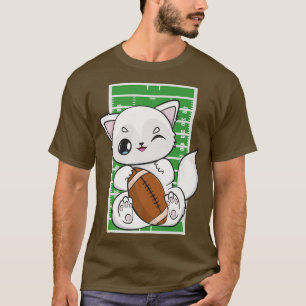 Arctic Fox Plays Football for Coach Center Guard A T-shirt