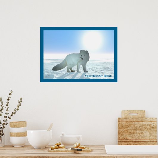 Arctic Fox Poster (Keuken)