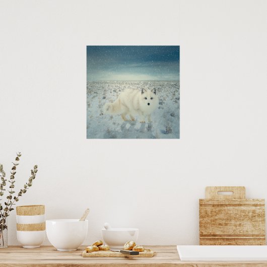 Arctic Fox Poster (Keuken)