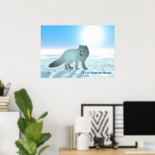 Arctic Fox Poster (Thuiskantoor)