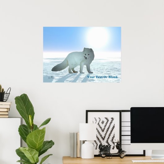 Arctic Fox Poster (Thuiskantoor)