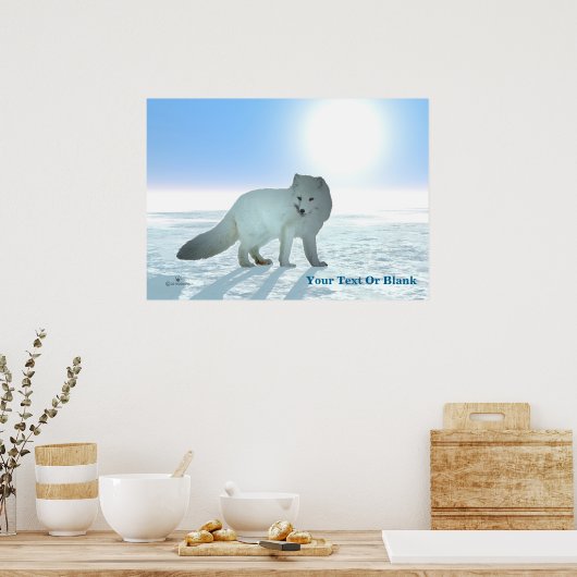 Arctic Fox Poster (Keuken)