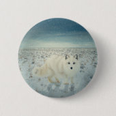Arctic Fox Ronde Button 5,7 Cm (Voorkant)