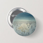 Arctic Fox Ronde Button 5,7 Cm (Voorkant /achterkant)