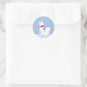 Arctic Fox Ronde Sticker (Tas)