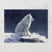 Arctic Fox schilderij Briefkaart (Voorkant)