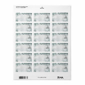 Arctic Fox Snowy Winter Woodland Mailing Adres Etiket (Full Sheet)
