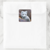 Arctic Fox Square Sticker (Tas)