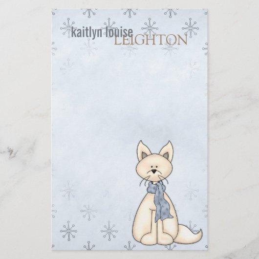 Arctic Fox - Stationery Briefpapier (Voorkant)
