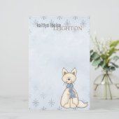 Arctic Fox - Stationery Briefpapier (Staand voorkant)