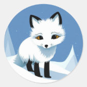Arctic Fox Sticker (Voorkant)