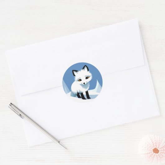 Arctic Fox Sticker (Envelop)