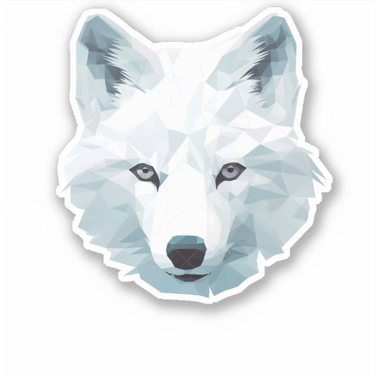 Arctic Fox Sticker (Voorkant)