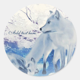 Arctic fox stickers