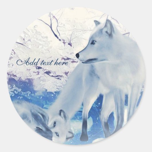 Arctic fox stickers (Voorkant)