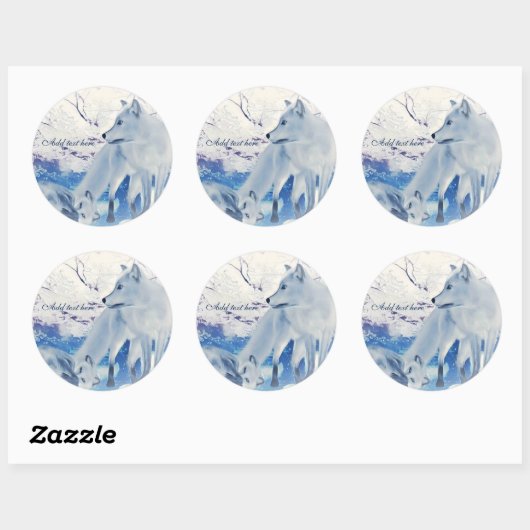 Arctic fox stickers (Vel)