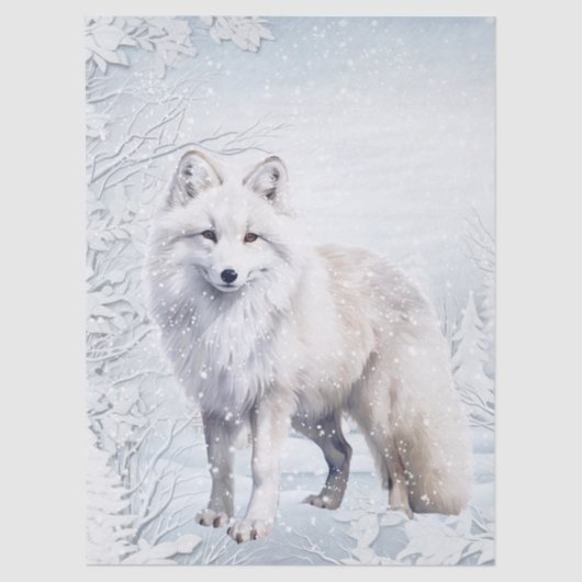 Arctic Fox Tissuepapier (Voorkant)