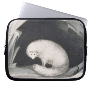 Arctic Fox uit 'Narrative of a Second Reyage in Laptop Sleeve