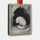 Arctic Fox uit 'Narrative of a Second Reyage in Metalen Ornament (Rechts)