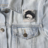 Arctic Fox uit 'Narrative of a Second Reyage in Vierkante Button 5,1 Cm (In situ)