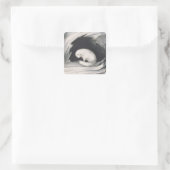 Arctic Fox uit 'Narrative of a Second Reyage in Vierkante Sticker (Tas)
