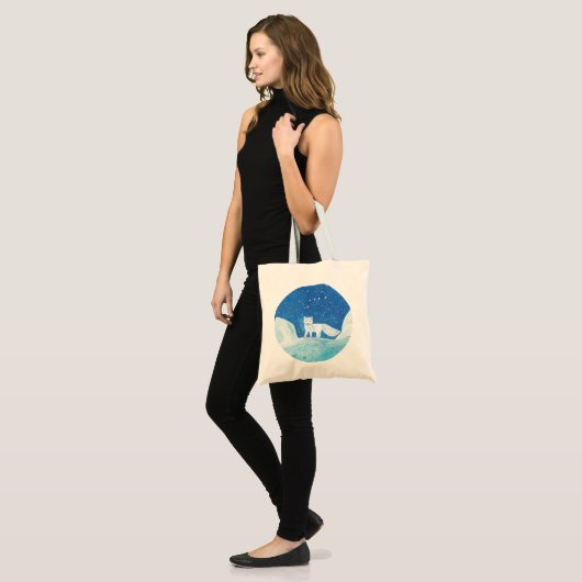 Arctic fox (Vulpes lagopus) Illustratie Tote Bag (Voorkant (model))