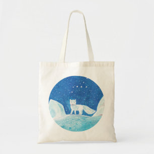 Arctic fox (Vulpes lagopus) Illustratie Tote Bag