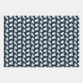 Arctic Fox Winter Christmas Tartan Plaid Pattern 3 Inpakpapier Vel (Voorkant 3)