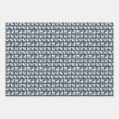 Arctic Fox Winter Christmas Tartan Plaid Pattern 4 Inpakpapier Vel (Voorkant 3)