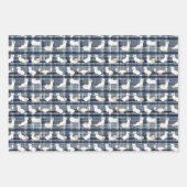Arctic Fox Winter Christmas Tartan Plaid Pattern 4 Inpakpapier Vel (Voorkant 2)