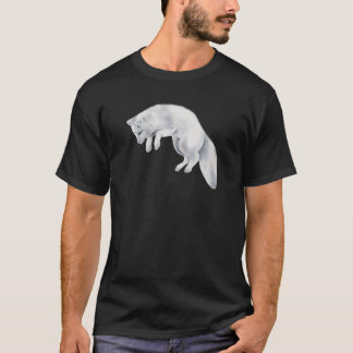 Arctic Fox Winter Drawing T-shirt